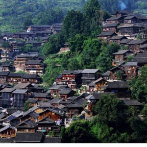 西江苗寨吊腳樓