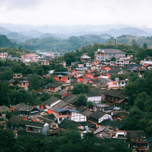 貴州青岩古鎮全景