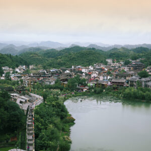 貴州青岩古鎮全景